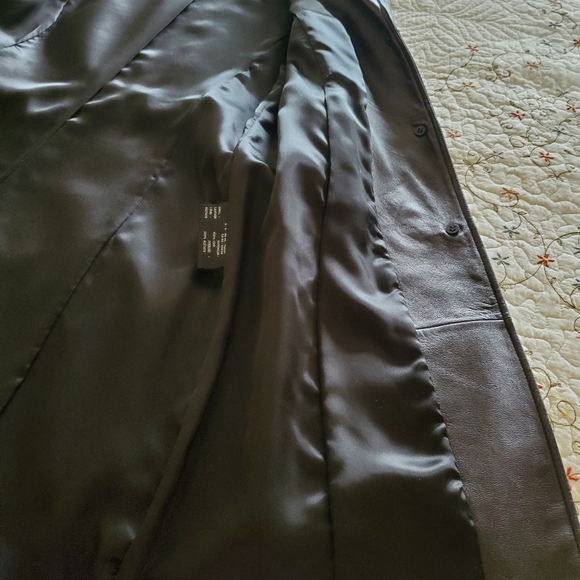 Black Leather car coat - Picture 7 of 7